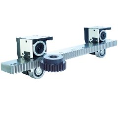 MHD Heavy Duty Track Guide Components with Rack Drive and Roller Bearings